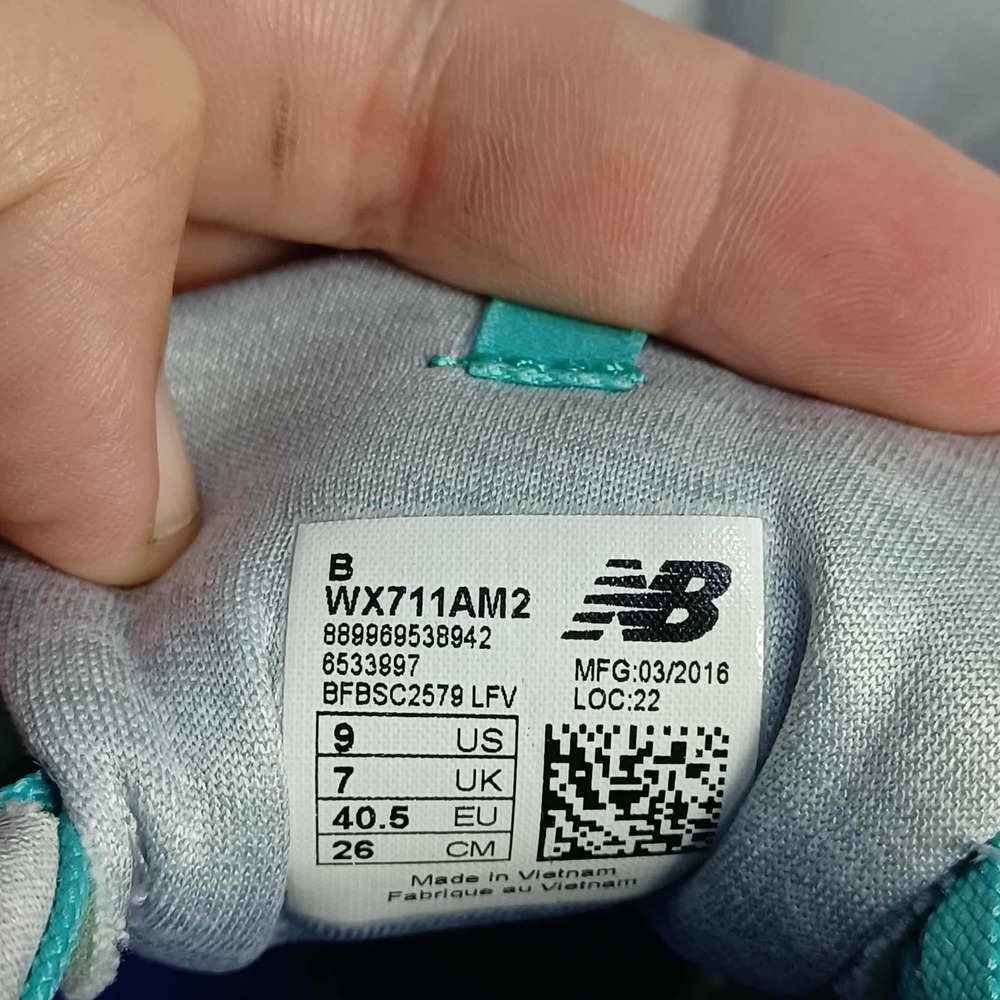 New Balance 711 Gray Turquoise Athletic Running Shoes Women's Size‎ 9 - Picture 7 of 8